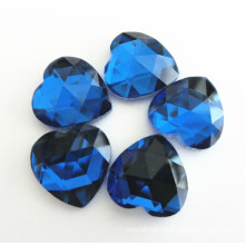 Heart Shape Glass Flat Back Stones for Garment, Jewelry, Pendant, Rings